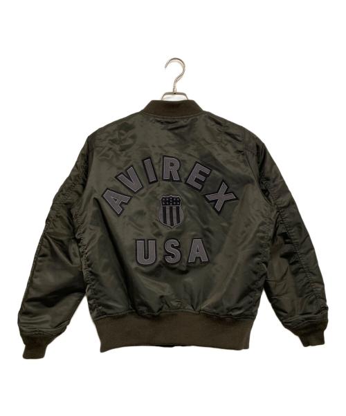 AVIREX（アヴィレックス）AVIREX (アヴィレックス) SIGNATURE LOGO MA-1 ダークグレー サイズ:SIZE S 未使用品の古着・服飾アイテム