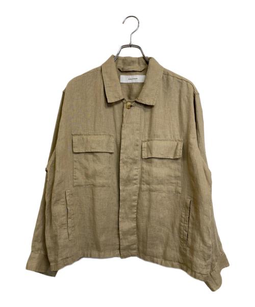 JOURNAL STANDARD（ジャーナルスタンダード）JOURNAL STANDARD (ジャーナルスタンダード) リネンミリタリージャケット ベージュ サイズ:SIZE Free 未使用品の古着・服飾アイテム