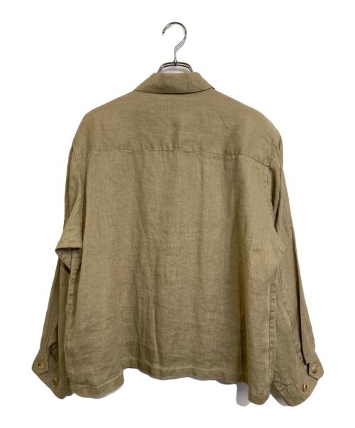 JOURNAL STANDARD（ジャーナルスタンダード）JOURNAL STANDARD (ジャーナルスタンダード) リネンミリタリージャケット ベージュ サイズ:SIZE Free 未使用品の古着・服飾アイテム