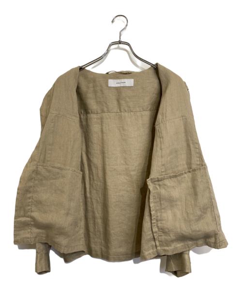 JOURNAL STANDARD（ジャーナルスタンダード）JOURNAL STANDARD (ジャーナルスタンダード) リネンミリタリージャケット ベージュ サイズ:SIZE Free 未使用品の古着・服飾アイテム