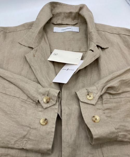 JOURNAL STANDARD（ジャーナルスタンダード）JOURNAL STANDARD (ジャーナルスタンダード) リネンミリタリージャケット ベージュ サイズ:SIZE Free 未使用品の古着・服飾アイテム