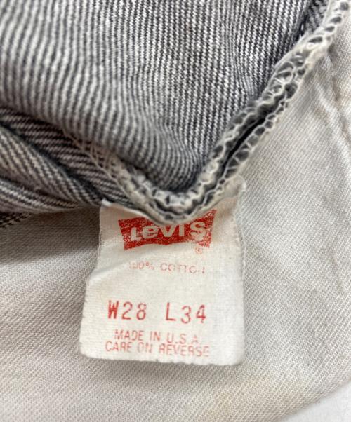 LEVI'S 501（リーバイス）LEVI'S 501 (リーバイス) 80's ストレートブラックデニム ブラック サイズ:W28(71㎝)の古着・服飾アイテム