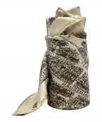 Diorディオール）の古着「Plan de Paris スクエアスカーフ」｜ベージュ