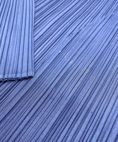 ISSEY MIYAKE（イッセイミヤケ）ISSEY MIYAKE (イッセイミヤケ) PLEATS PLEASE プリーツカーディガン ブルー サイズ:SIZE Mの古着・服飾アイテム