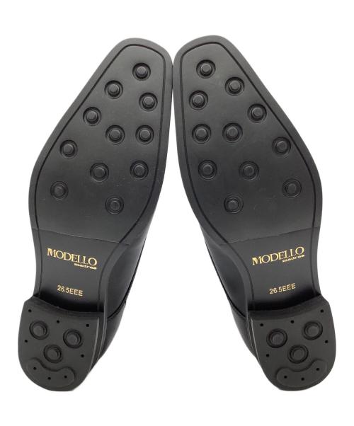 Modello madras（モデロマドラス）Modello madras (モデロマドラス) モンクストラップシューズ ブラック サイズ:26.5cmの古着・服飾アイテム