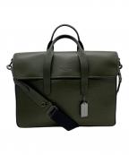 COACHコーチ）の古着「サリバンポートフォリオ ブリーフ」｜グリーン