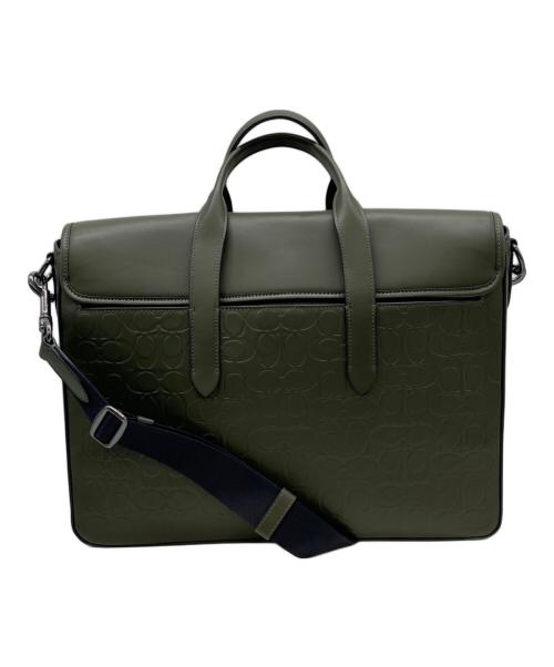 COACH（コーチ）COACH (コーチ) サリバンポートフォリオ ブリーフ グリーンの古着・服飾アイテム