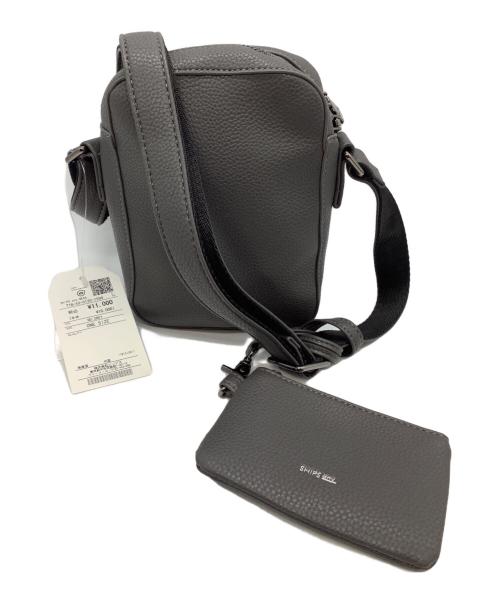 SHIPS any（シップスエニィ）SHIPS any (シップスエニィ) スプリット レザーミニ ショルダーバッグ グレーの古着・服飾アイテム