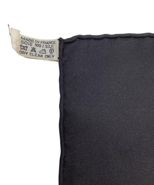 HERMES（エルメス）HERMES (エルメス) シルクスカーフ ブラックの古着・服飾アイテム