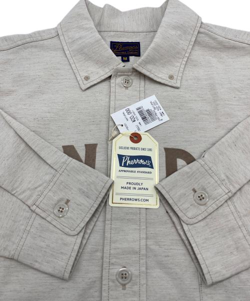 Pherrow's（フェローズ）Pherrow's (フェローズ) 24SS ベースボールワークシャツ ベージュ サイズ:SIZE M 未使用品の古着・服飾アイテム