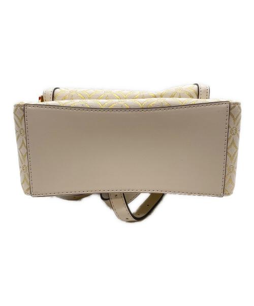 MICHAEL KORS（マイケルコース）MICHAEL KORS (マイケル・コース) JAYCEE ロゴジャカード ジップポケット バックパック ミディアム ペールゴールドマルチの古着・服飾アイテム