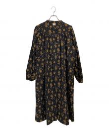 TSUHARU by samansa Mos2（ツハル バイ サマンサモスモス）の古着「24AW ローズ柄総刺繍コート」｜ブラック