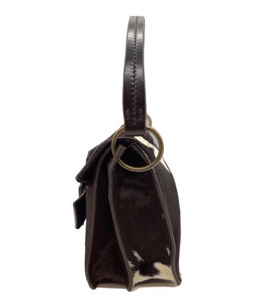 MIU MIU（ミュウミュウ）MIU MIU (ミュウミュウ) ハラコワンショルダーバッグ ブラウンの古着・服飾アイテム