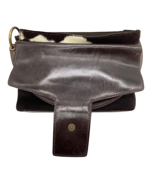 MIU MIU（ミュウミュウ）MIU MIU (ミュウミュウ) ハラコワンショルダーバッグ ブラウンの古着・服飾アイテム