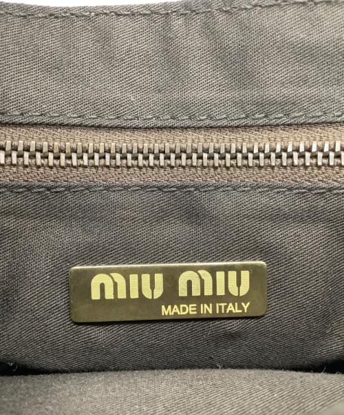 MIU MIU（ミュウミュウ）MIU MIU (ミュウミュウ) ハラコワンショルダーバッグ ブラウンの古着・服飾アイテム