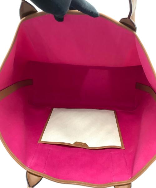 Kate Spade（ケイトスペード）Kate Spade (ケイトスペード) レーシングストライプキャンバスラージトートの古着・服飾アイテム