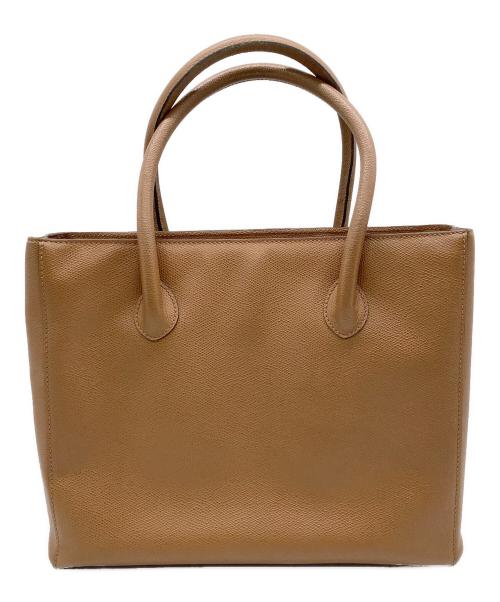 CELINE（セリーヌ）CELINE (セリーヌ) レザーハンドバッグ ブラウンの古着・服飾アイテム