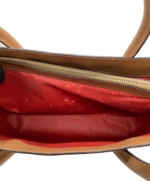CELINE（セリーヌ）CELINE (セリーヌ) レザーハンドバッグ ブラウンの古着・服飾アイテム