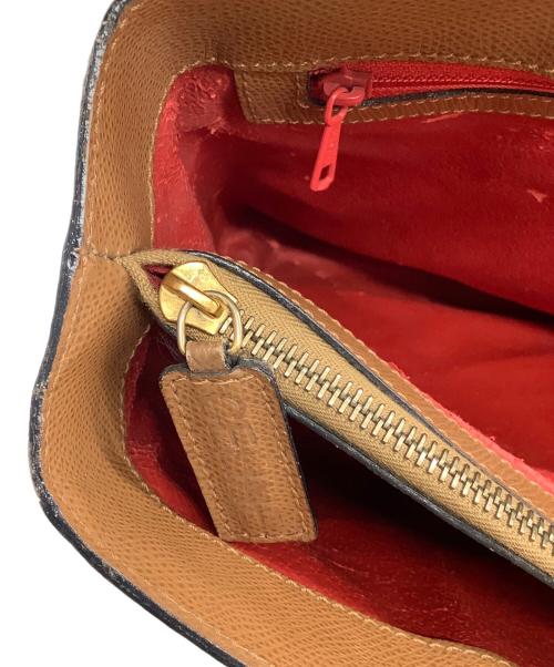 CELINE（セリーヌ）CELINE (セリーヌ) レザーハンドバッグ ブラウンの古着・服飾アイテム