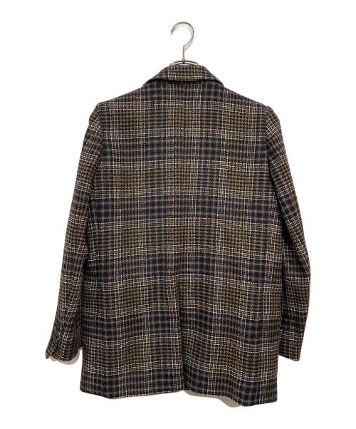Adam et Rope（アダム エ ロペ）Adam et Rope (アダム エ ロペ) LOVAT チェックジャケット ブラウン×ブラック サイズ:SIZE Freeの古着・服飾アイテム
