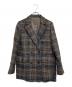 Adam et Rope（アダム エ ロペ）の古着「LOVAT チェックジャケット」｜ブラウン×ブラック