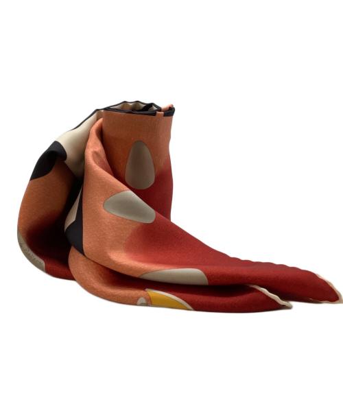 BVLGARI（ブルガリ）BVLGARI (ブルガリ) シルクスカーフ レッドの古着・服飾アイテム