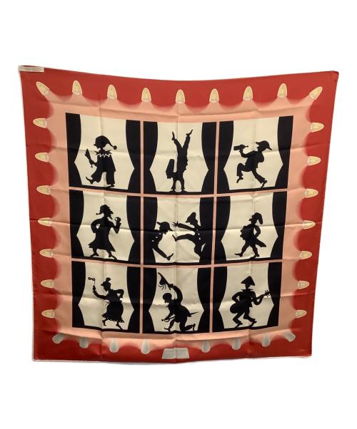 BVLGARI（ブルガリ）BVLGARI (ブルガリ) シルクスカーフ レッドの古着・服飾アイテム