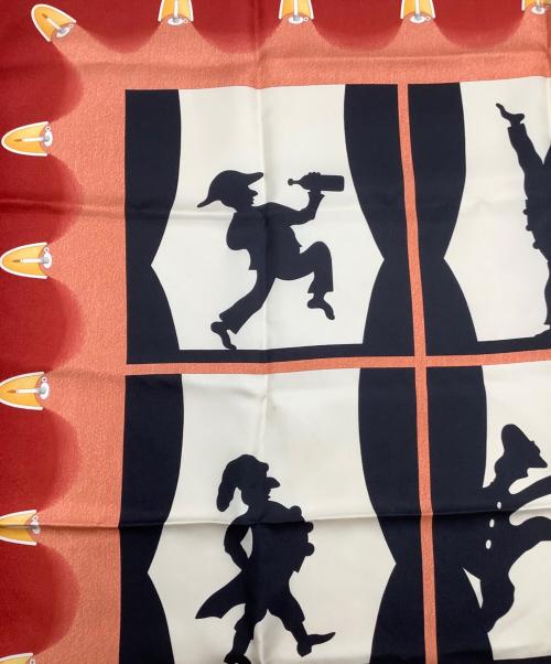 BVLGARI（ブルガリ）BVLGARI (ブルガリ) シルクスカーフ レッドの古着・服飾アイテム