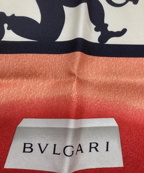BVLGARI（ブルガリ）BVLGARI (ブルガリ) シルクスカーフ レッドの古着・服飾アイテム