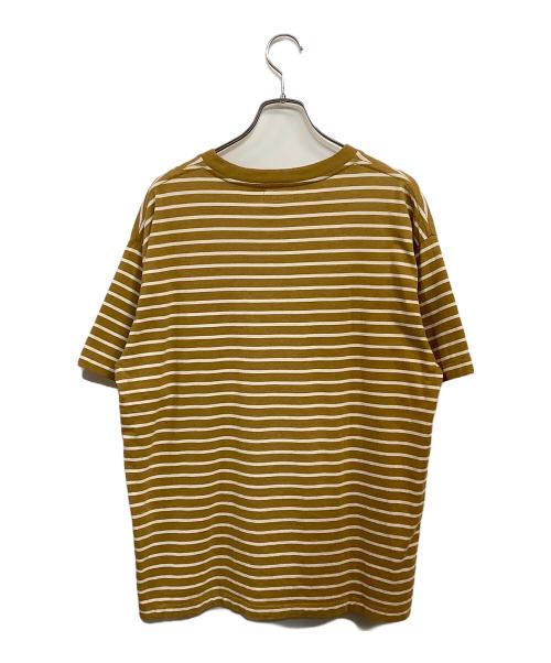 HUMAN MADE（ヒューマンメイド）HUMAN MADE (ヒューマンメイド) HEART STRIPED T-SHIRT ブラウン サイズ:SIZE Lの古着・服飾アイテム