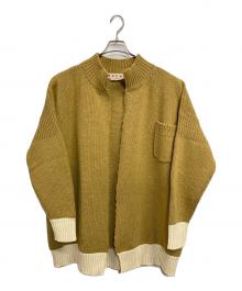 MARNI（マルニ）の古着「厚手カーディガン」｜キャメル×アイボリー
