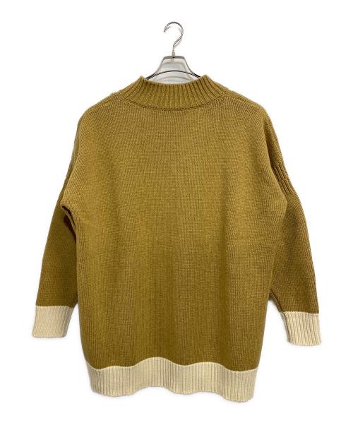 MARNI（マルニ）MARNI (マルニ) 厚手カーディガン キャメル×アイボリー サイズ:SIZE 40の古着・服飾アイテム