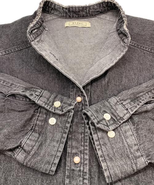 blanc basque（ブランバスク）blanc basque (ブランバスク) 長袖シャツ ブラック サイズ:SIZE 38の古着・服飾アイテム