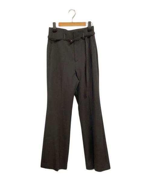 AEWEN MATOPH（イウエン マトフ）AEWEN MATOPH (イウエン マトフ) ハイウエスト ベルト フレアパンツ グレー サイズ:SIZE 38 未使用品の古着・服飾アイテム