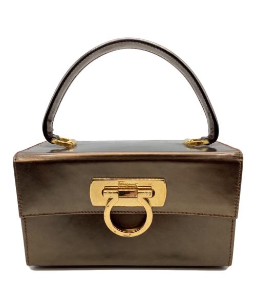 Salvatore Ferragamo（サルヴァトーレ フェラガモ）Salvatore Ferragamo (サルヴァトーレ フェラガモ) ハンドバッグ ブラウンの古着・服飾アイテム