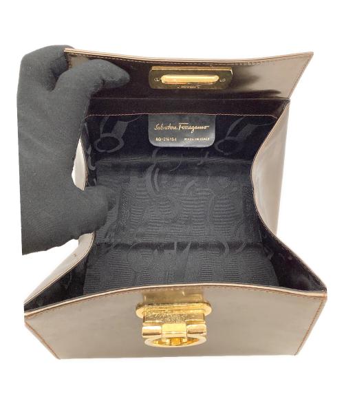Salvatore Ferragamo（サルヴァトーレ フェラガモ）Salvatore Ferragamo (サルヴァトーレ フェラガモ) ハンドバッグ ブラウンの古着・服飾アイテム