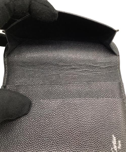 Cartier（カルティエ）Cartier (カルティエ) カードケース　サントス ブラックの古着・服飾アイテム