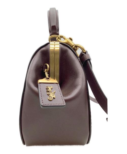 COACH（コーチ）COACH (コーチ) 2WAYハンドバッグ パープルの古着・服飾アイテム