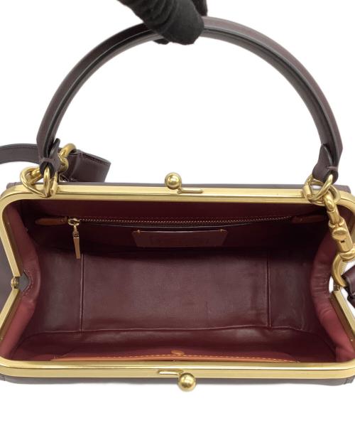 COACH（コーチ）COACH (コーチ) 2WAYハンドバッグ パープルの古着・服飾アイテム