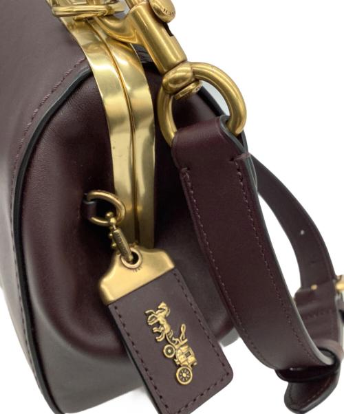 COACH（コーチ）COACH (コーチ) 2WAYハンドバッグ パープルの古着・服飾アイテム