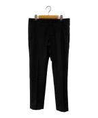 DIESEL Black Goldディーゼル ブラック ゴールド）の古着「ポリエステルウール サイドステッチパンツ」｜ブラック