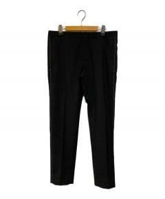 お値下げ！新品★ARMANI COLLEZIONI 黒スラックス 新品タグ付き 中古・古着通販】ARMANI COLLEZIONI (アルマーニ コレツィオーニ