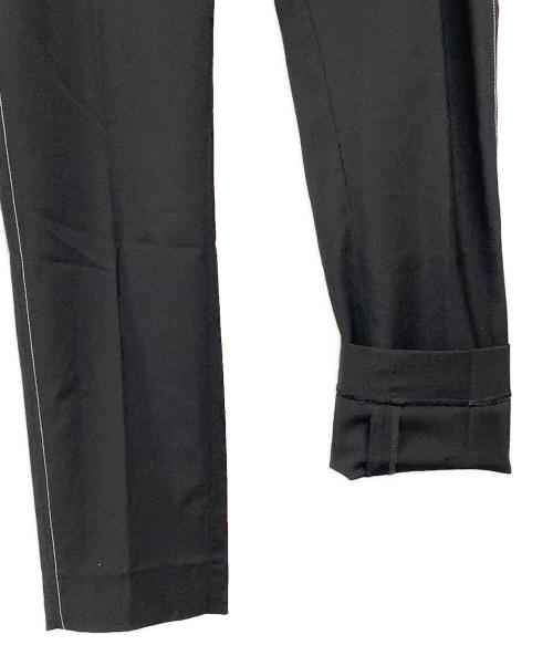 DIESEL Black Gold（ディーゼル ブラック ゴールド）DIESEL Black Gold (ディーゼル ブラック ゴールド) ポリエステルウール サイドステッチパンツ ブラック サイズ:SIZE 48 (LL)の古着・服飾アイテム