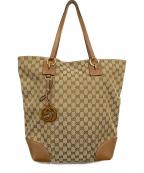 GUCCIグッチ）の古着「キャンバストートバッグ」｜ベージュ