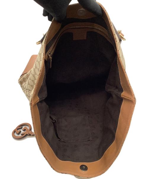 GUCCI（グッチ）GUCCI (グッチ) キャンバストートバッグ ベージュの古着・服飾アイテム