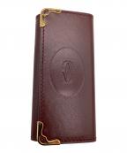 Cartierカルティエ）の古着「4連キーケース」｜ボルドー