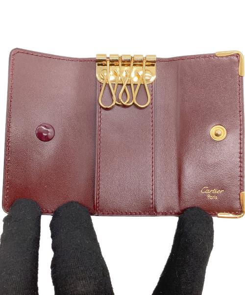 Cartier（カルティエ）Cartier (カルティエ) 4連キーケース ボルドーの古着・服飾アイテム