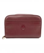 Cartierカルティエ）の古着「セカンドバッグ　マストライン」｜ボルドー