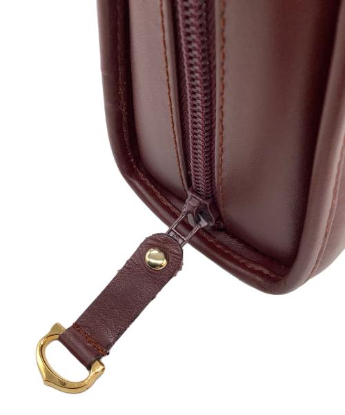 Cartier（カルティエ）Cartier (カルティエ) セカンドバッグ　マストライン ボルドーの古着・服飾アイテム