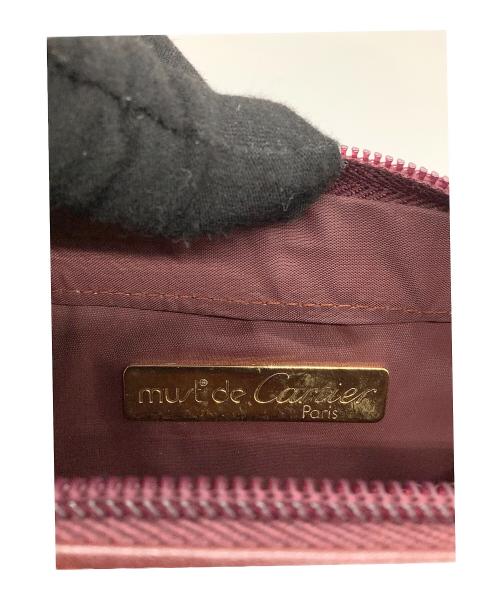 Cartier（カルティエ）Cartier (カルティエ) セカンドバッグ　マストライン ボルドーの古着・服飾アイテム